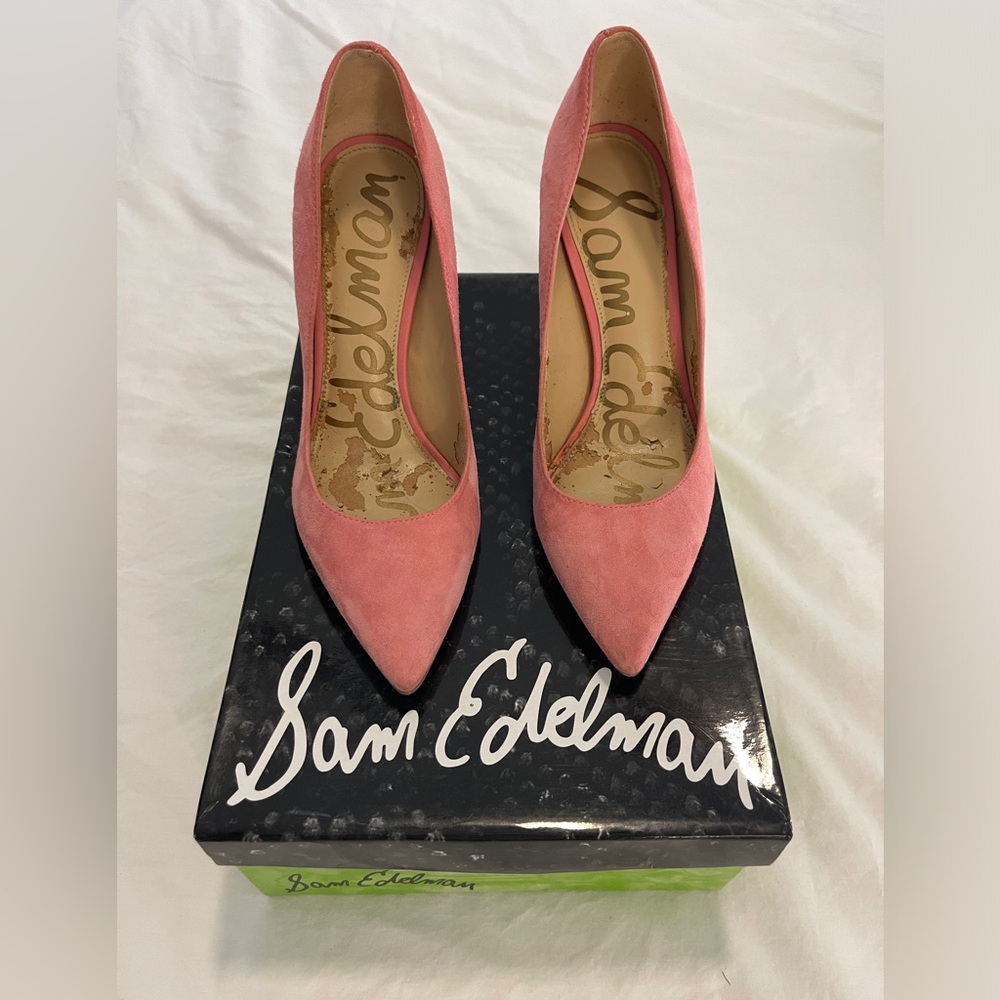 Sam Edelman Hazel Pumps coral suede | size: 5.5